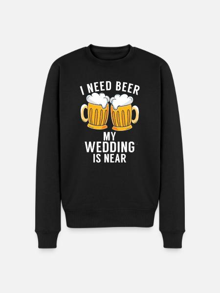 Biertrinker Bier Geschenke - Männer Premium Bio Pullover - Schwarz