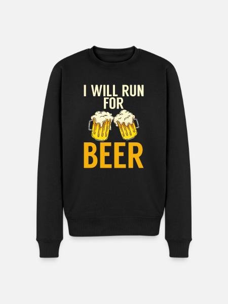 Beer Drinker Beer Gifts - Men's Premium Organic Jumper - black