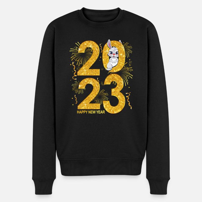 2023 Année du Lapin - 2023 Countdown Party Fir - Pull Premium bio Homme - noir