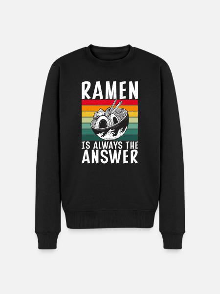 Ramen Lover - Men's Premium Organic Jumper - black