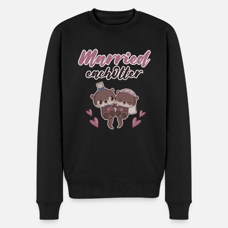 Married Eachotter - Männer Premium Bio Pullover - Schwarz