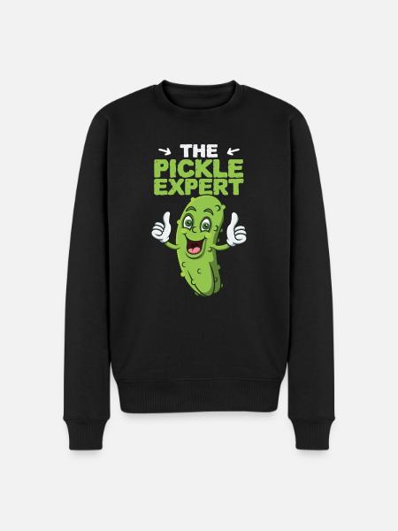 The Pickle Expert - Men's Premium Organic Jumper - black