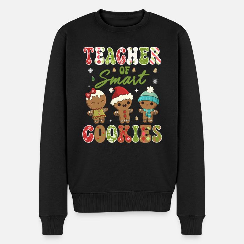 Enseignants Smart Cookies Noël - Pull Premium bio Homme - noir