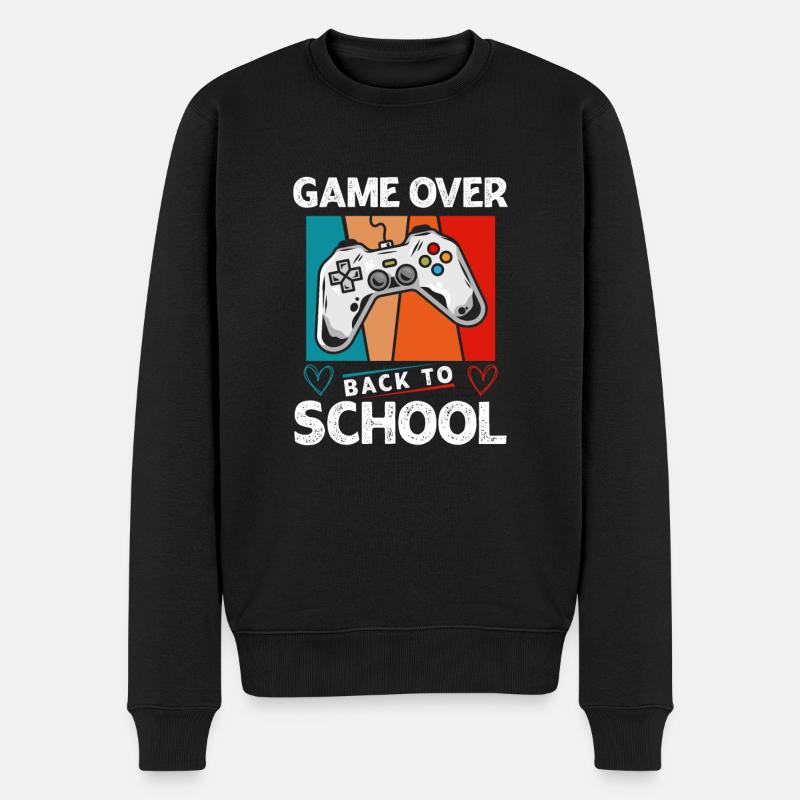 École Game Over - Pull Premium bio Homme - noir