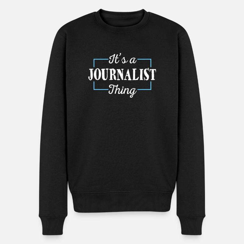 Un journaliste dit que c’est un truc de journaliste - Pull Premium bio Homme - noir