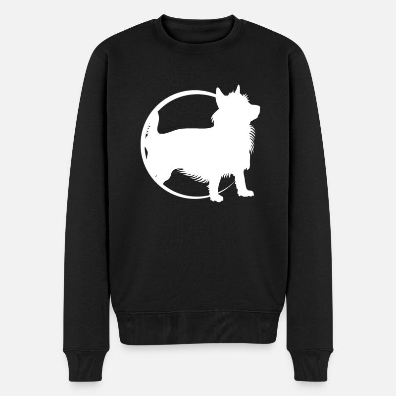 Australian Terrier - Männer Premium Bio Pullover - Schwarz