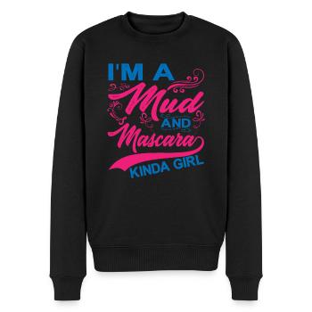 I'm A Mud And Mascara Kinda Girl 6 - Männer Premium Bio Pullover - Schwarz - Vorne - Nico (187cm)