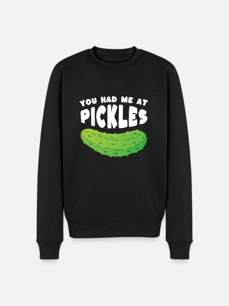 You Had Me At Pickles - Men's Premium Organic Jumper - black
