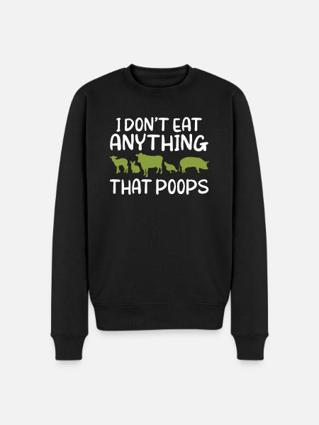 Veggie Lover Vegan Gift - Men's Premium Organic Jumper - black