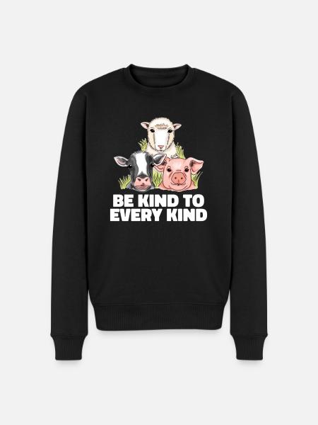 Veggie Lover Vegan Gift - Men's Premium Organic Jumper - black
