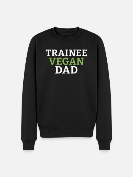 Veggie Lover Vegan Gift - Men's Premium Organic Jumper - black