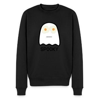 Gespenst - Männer Premium Bio Pullover - Schwarz - Vorne - Nico (187cm)