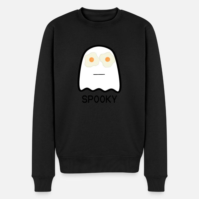 Gespenst - Männer Premium Bio Pullover - Schwarz