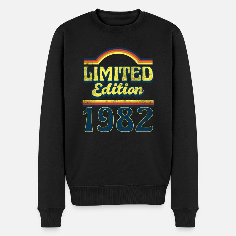 Edition Limitée Millésime 1982 - Pull Premium bio Homme - noir
