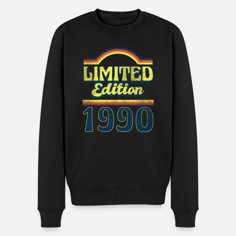 Edition Limitée Millésime 1990 - Pull Premium bio Homme - noir