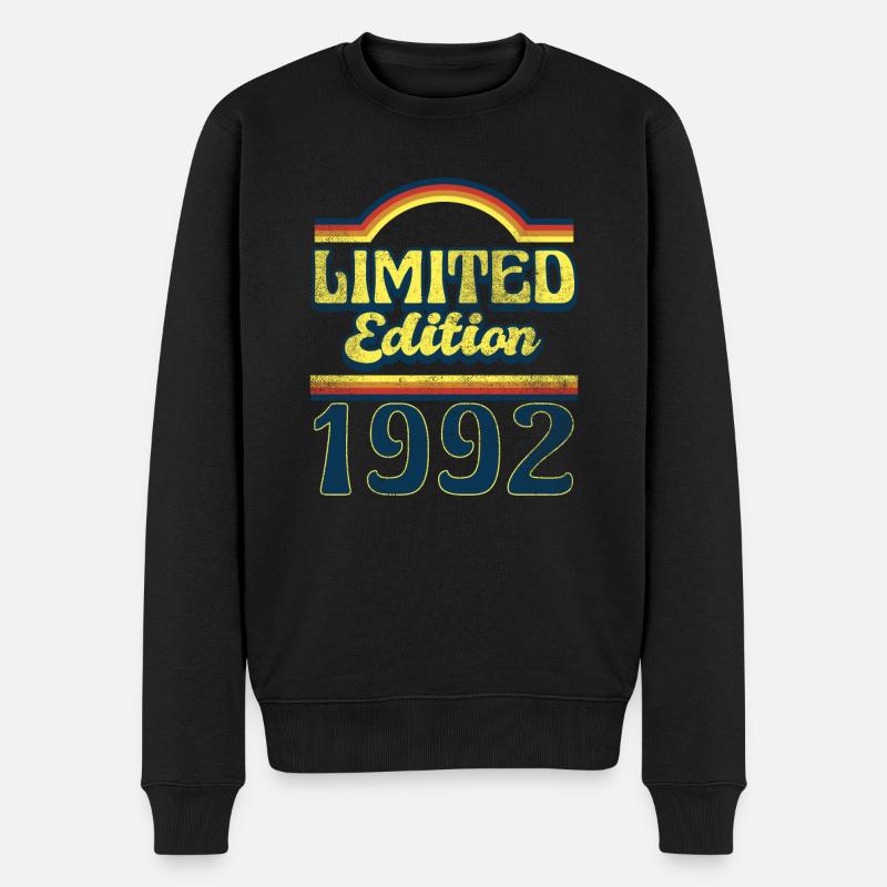 Edition Limitée Millésime 1992 - Pull Premium bio Homme - noir