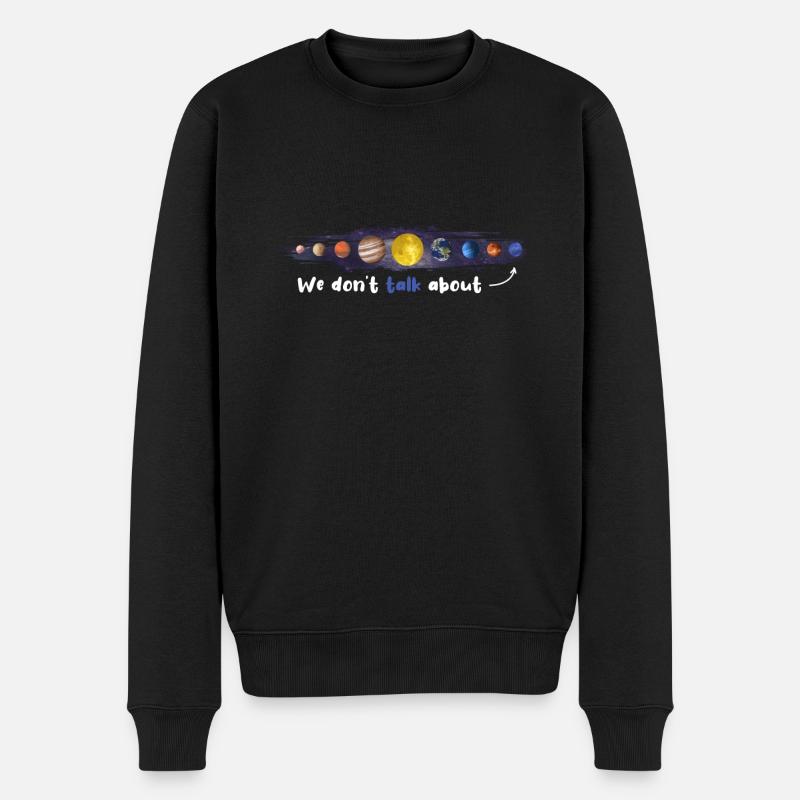 Pluto 1930-2006 Never Forget - Männer Premium Bio Pullover - Schwarz