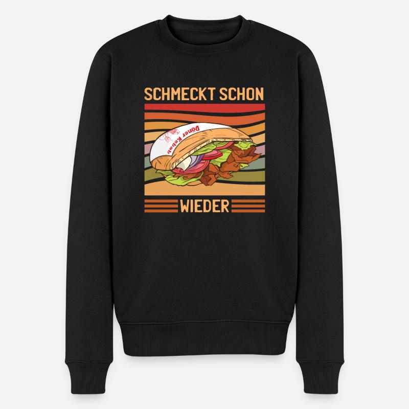 Döner Schmeckt schon wieder - Männer Premium Bio Pullover - Schwarz