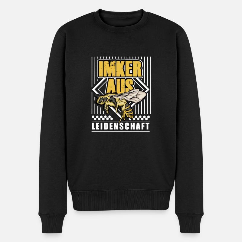 Imker Aus Leidenschaft - Männer Premium Bio Pullover - Schwarz