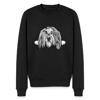 Chien - Pull Premium bio Homme - noir - Devant - Nico (187cm)