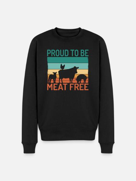 Veggie Lover Vegan Gift - Men's Premium Organic Jumper - black