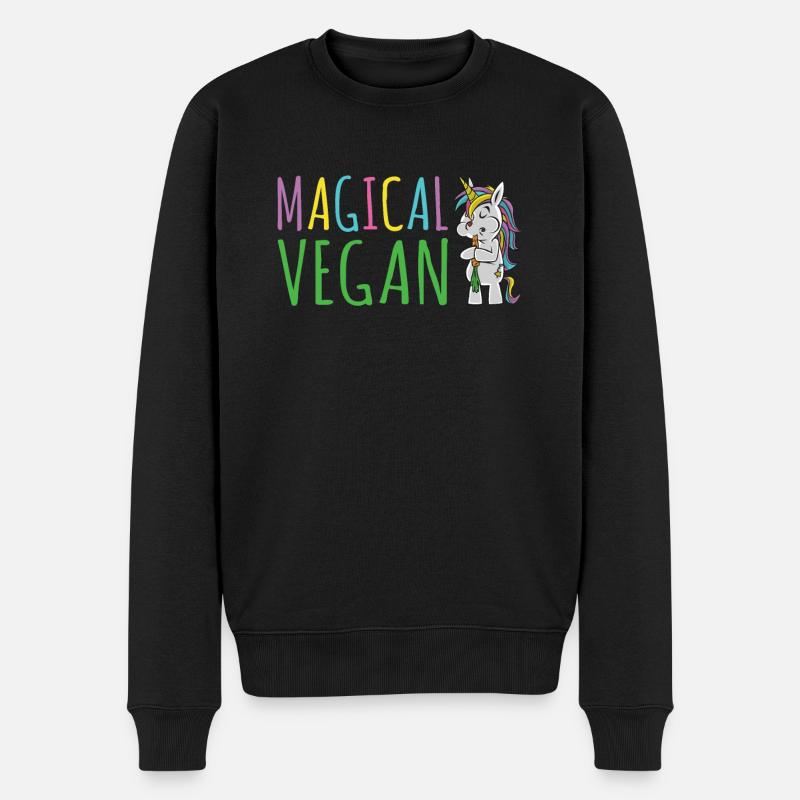 Veggie Lover Veganes Geschenk - Männer Premium Bio Pullover - Schwarz