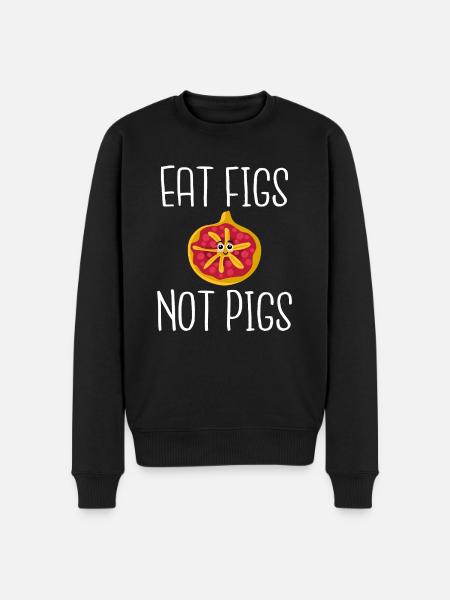 Veggie Lover Vegan Gift - Men's Premium Organic Jumper - black