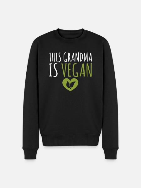 Veggie Lover Vegan Gift - Men's Premium Organic Jumper - black