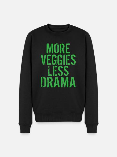 Veggie Lover Vegan Gift - Men's Premium Organic Jumper - black