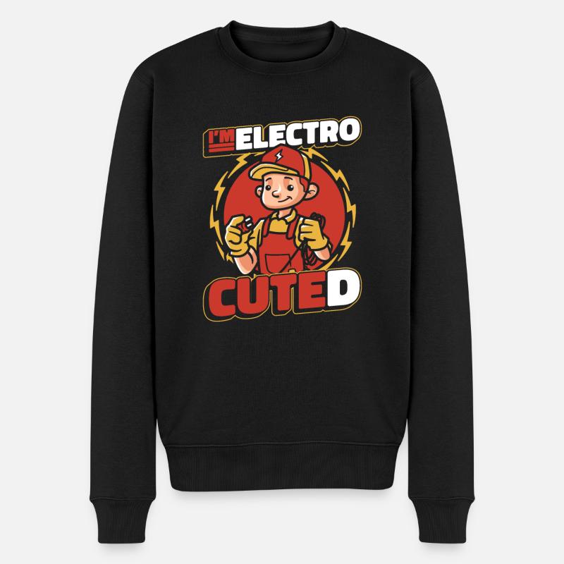 Electrician Electronics technician Construction electrician - Men's Premium Organic Jumper - black