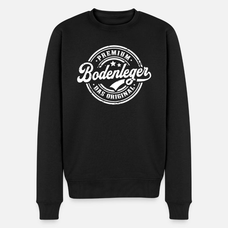 Bodenleger Original - Männer Premium Bio Pullover - Schwarz