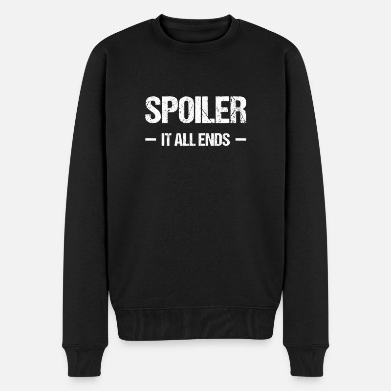 Spoiler - tout se termine - Pull Premium bio Homme - noir