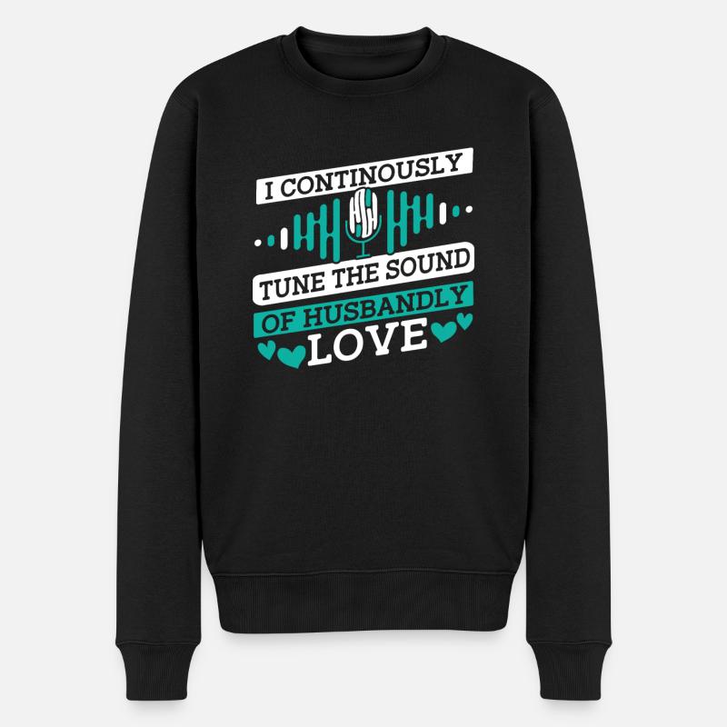 Tontechniker Toningenieur Tontechniker Ehemann - Männer Premium Bio Pullover - Schwarz