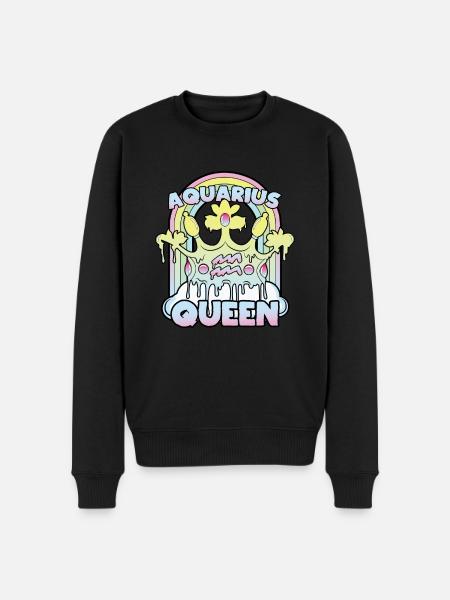 Aquarius Queen - Men's Premium Organic Jumper - black