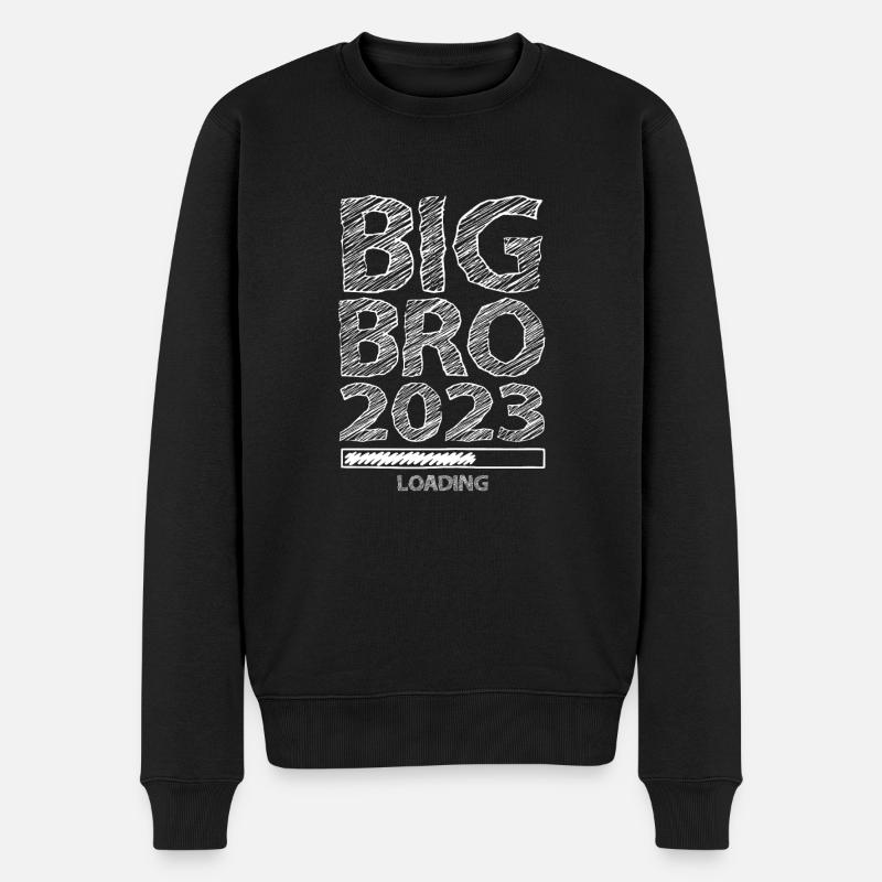 Big Bro 2023 Loading - Men's Premium Organic Jumper - black