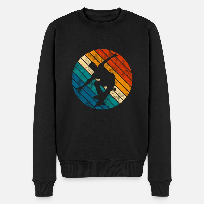 Skateboarder Skateboard Skater Skate Skateing - Pull Premium bio Homme - noir