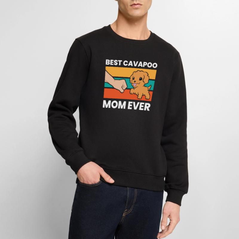 Cavapoo Dog Mama Cavoodle Best Cavapoo Mom Ever Men's Premium Organic Jumper