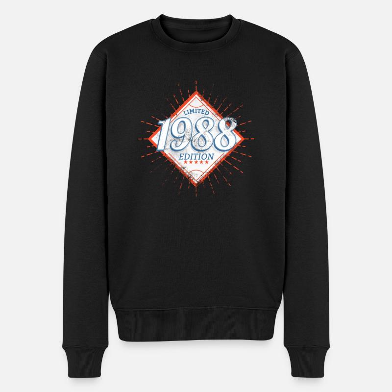 Edition Limitée Millésime 1988 - Pull Premium bio Homme - noir