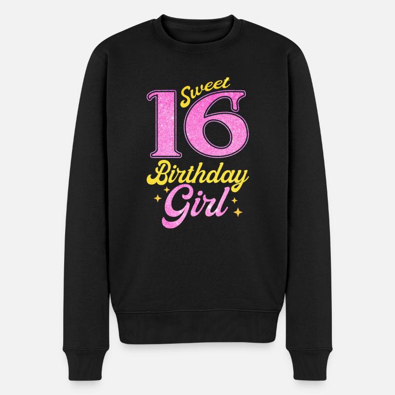 Fille du 16e anniversaire - Pull Premium bio Homme - noir