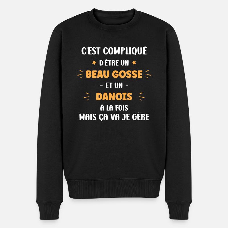 Beau gosse danois - Pull Premium bio Homme - noir
