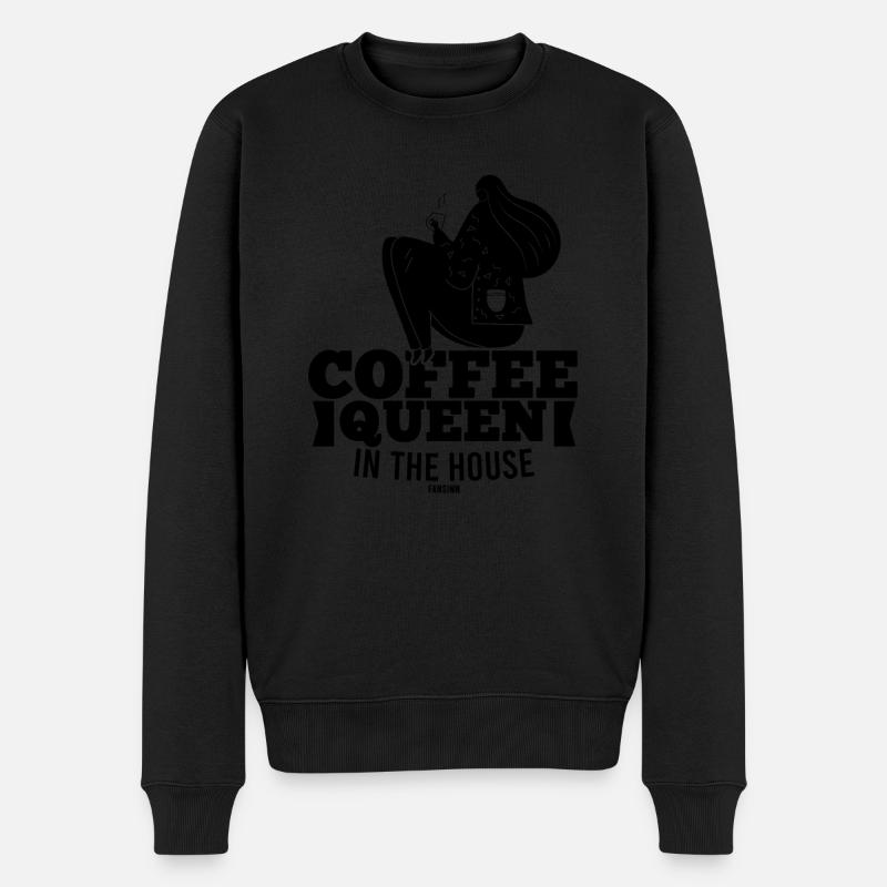 Café petit-déjeuner pour maman - Pull Premium bio Homme - noir