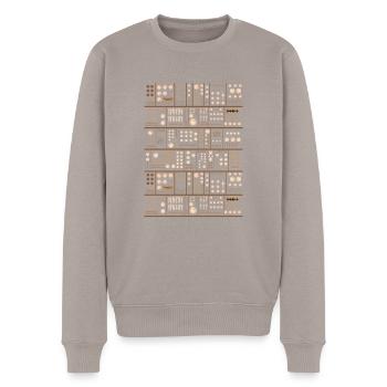 Modular Synthesizer Dj Analog Synth Vintage - Men's Premium Organic Jumper - taupe - Front - Nico (187cm)