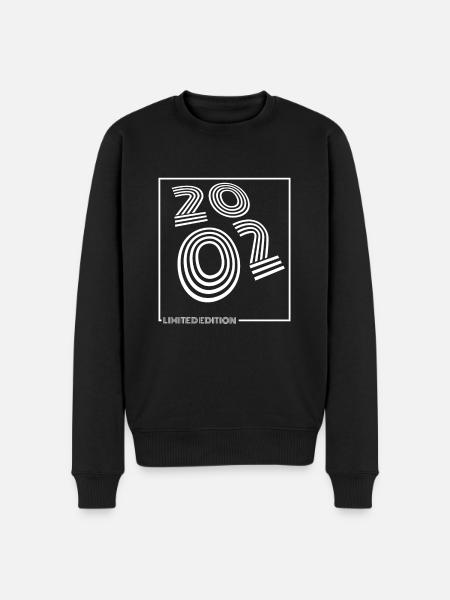 2002 Limited Zebra Edition - Men's Premium Organic Jumper - black