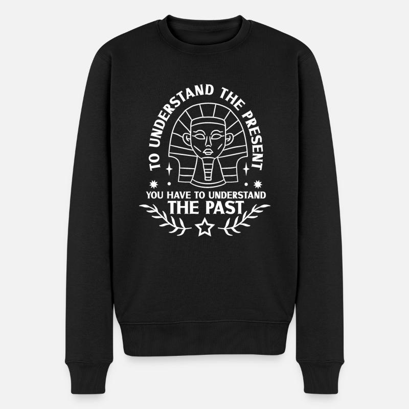 Geschichtshistoriker Geschichtsinteressierter - Männer Premium Bio Pullover - Schwarz