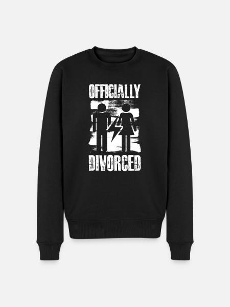 Divorce Marriage Divorced officially - Men's Premium Organic Jumper - black