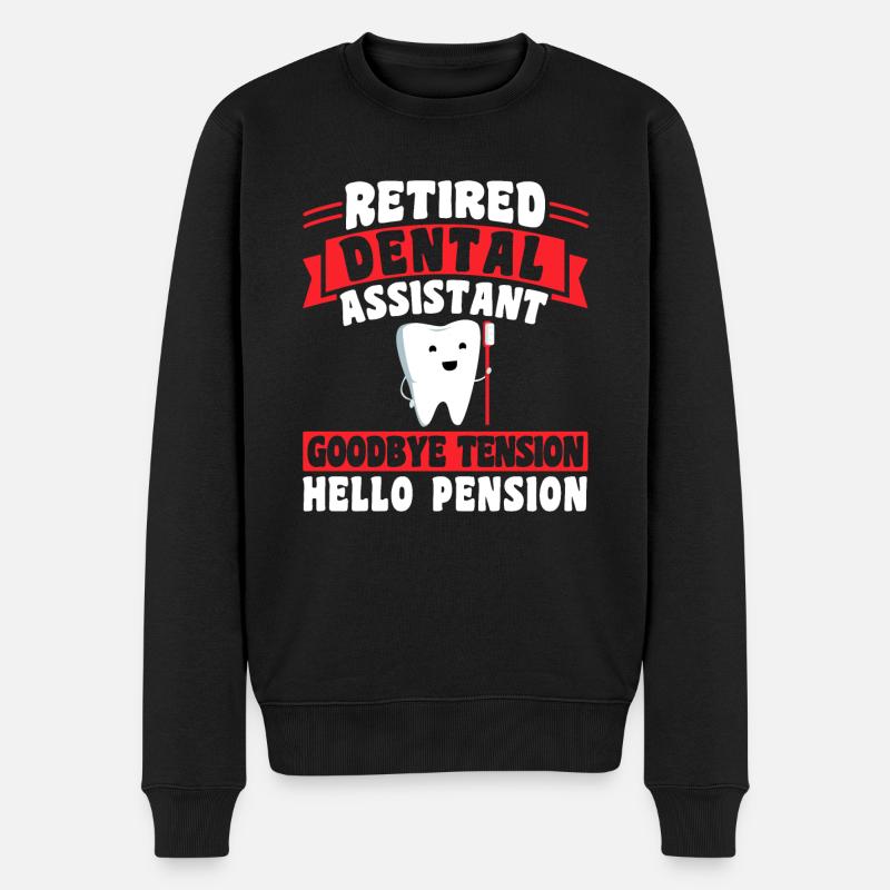 Pension de retraite Dentiste pensionné - Pull Premium bio Homme - noir