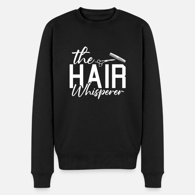 Friseur Hairstylist Friseur - Männer Premium Bio Pullover - Schwarz