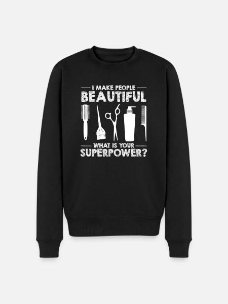 Coiffeur Coiffeur Coiffeur - Pull Premium bio Homme - noir