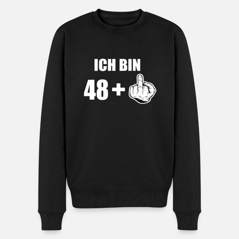 49 Geburtstag - Männer Premium Bio Pullover - Schwarz