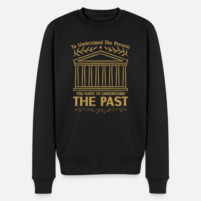 Geschichtshistoriker Geschichtsinteressierter - Männer Premium Bio Pullover - Schwarz